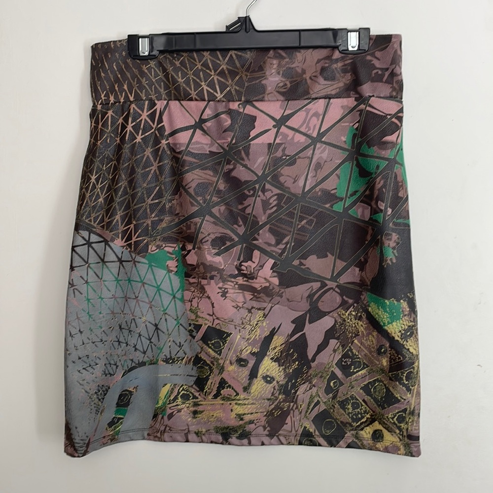 Volt Pleather Skirt Size 4 Made in Canada Brand New